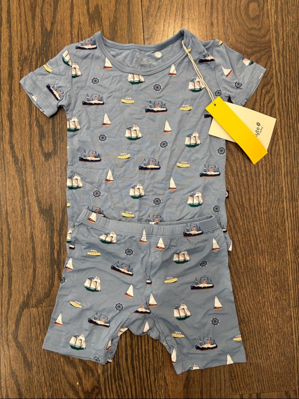Kyte Baby Boats Print Pajama Set 3T